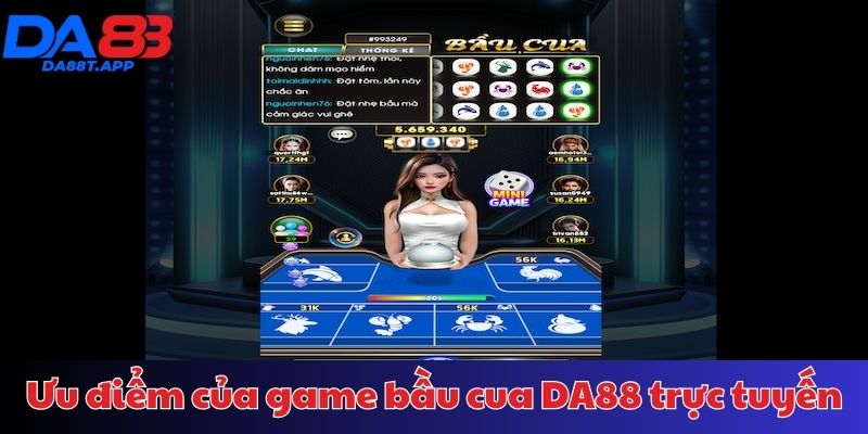 Đánh giá ưu điểm của bầu cua tại DA88