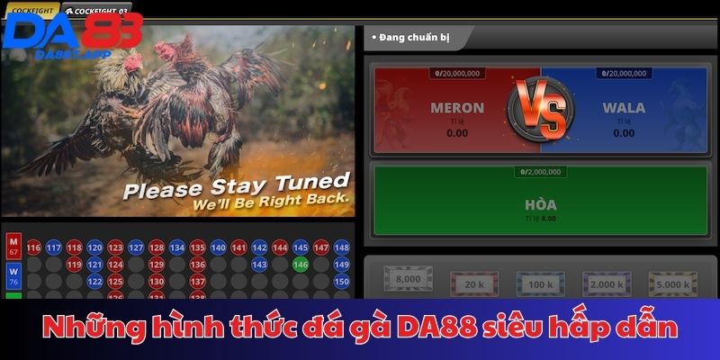 Điểm qua hình thức đá gà hấp dẫn tại DA88
