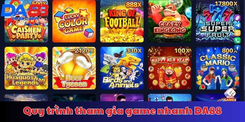 Hướng dẫn chơi game nhanh tại DA88
