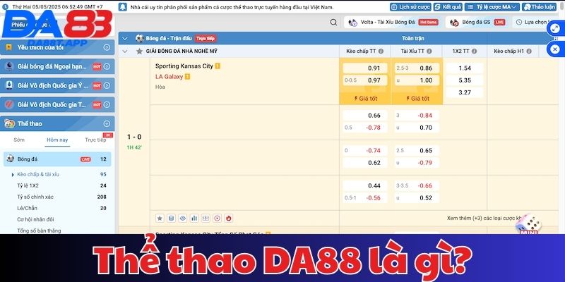 Khái niệm về thể thao tại DA88