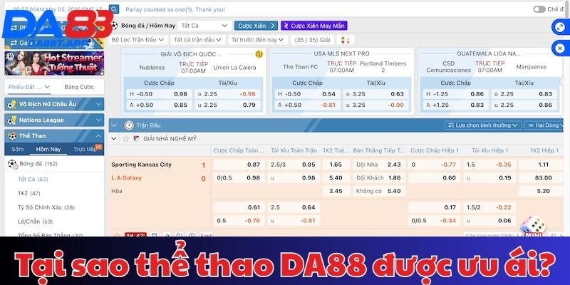 Lý do nên chơi thể thao DA88