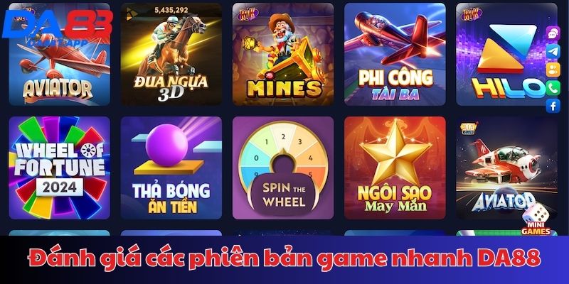 Những ưu điểm của game nhanh tại DA88