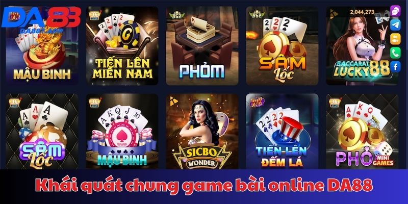 Thông tin chung game bài tại DA88