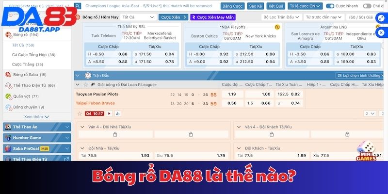 Thông tin chung về bóng rổ DA88