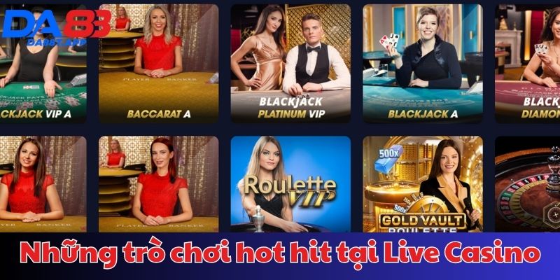 Các trò chơi Live Casino hot nhất DA88