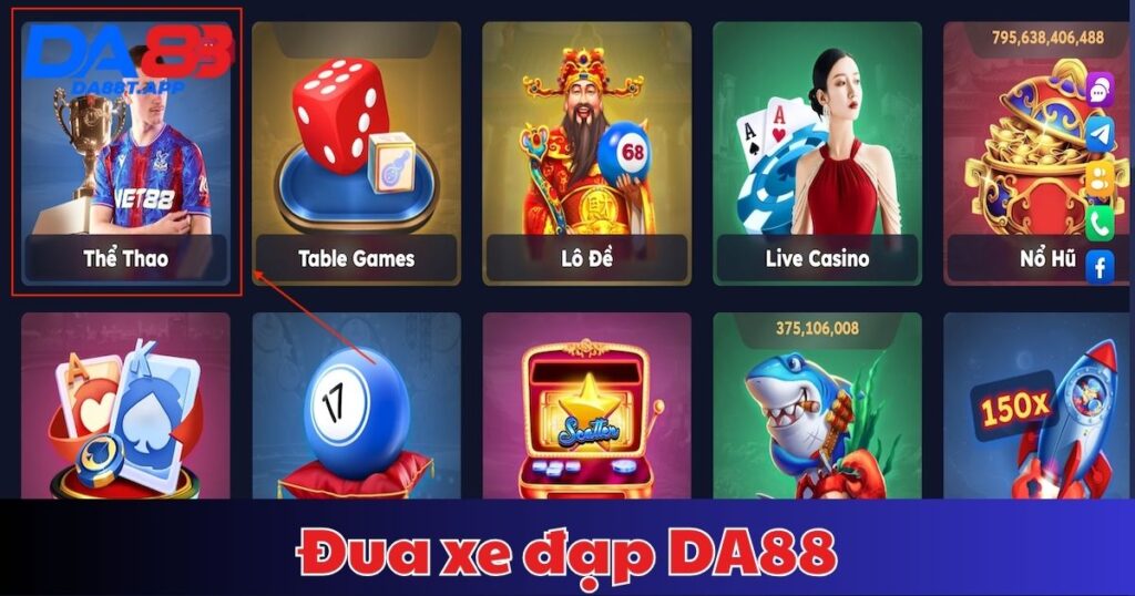 Đua xe đạp DA88 - Thể loại cá cược thể thao chuyên nghiệp