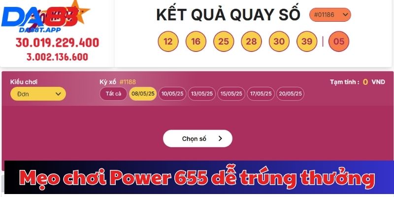 Mẹo chơi Power 655 dễ trúng thưởng