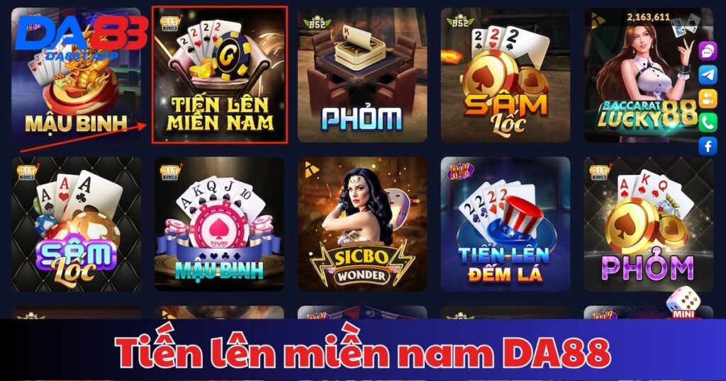 Tiến lên miền nam DA88 - Game bài kinh điển siêu hấp dẫn