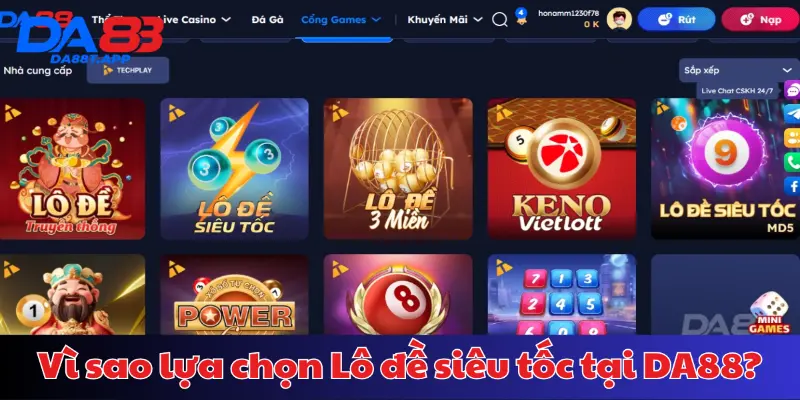 Vì sao nên lựa chọn Lô đề siêu tốc tại DA88?